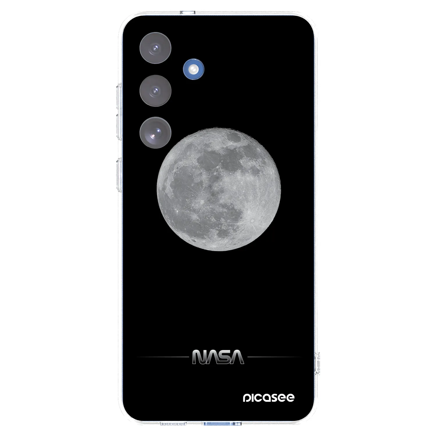 Picasee silikonowe przeźroczyste etui na Samsung Galaxy S25 FE 5G - Moon Minimal