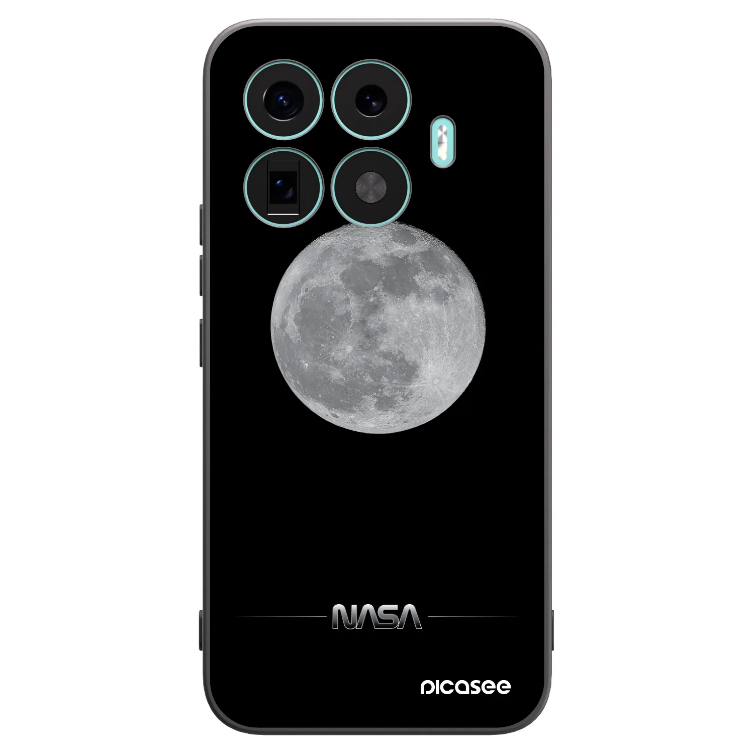 Picasee silikonowe czarne etui na Xiaomi 17T Pro - Moon Minimal