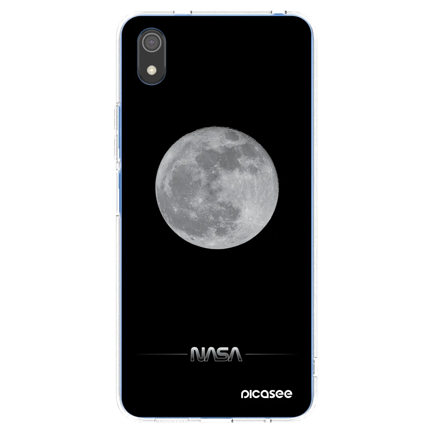 Picasee silikonowe przeźroczyste etui na Xiaomi Redmi 7A - Moon Minimal