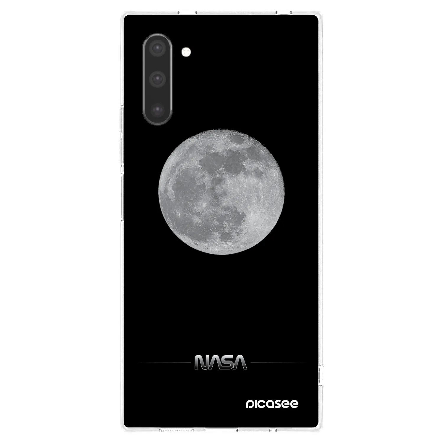 Picasee silikonowe przeźroczyste etui na Samsung Galaxy Note 10 N970F - Moon Minimal