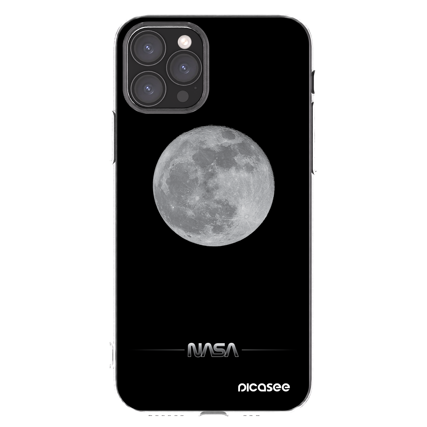 Picasee silikonowe przeźroczyste etui na Apple iPhone 11 Pro - Moon Minimal