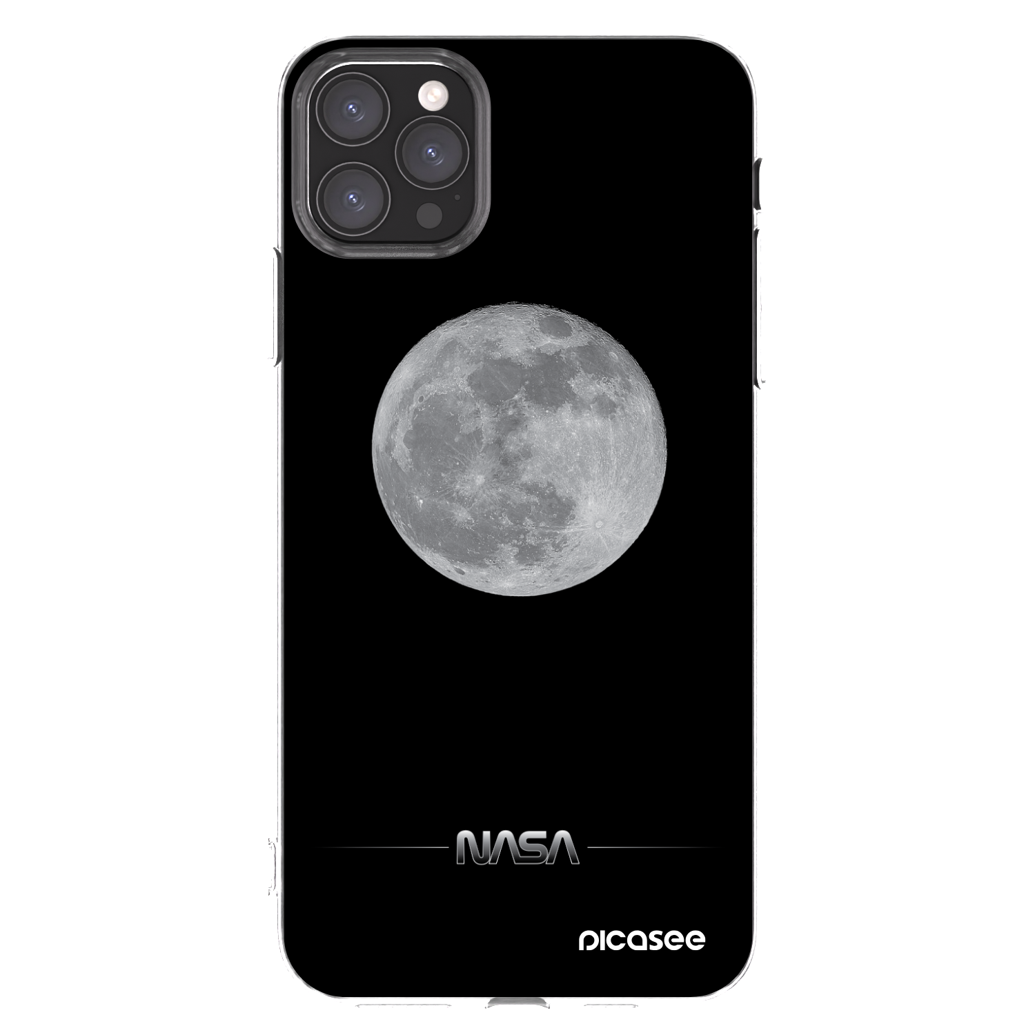 Picasee silikonowe przeźroczyste etui na Apple iPhone 11 Pro Max - Moon Minimal