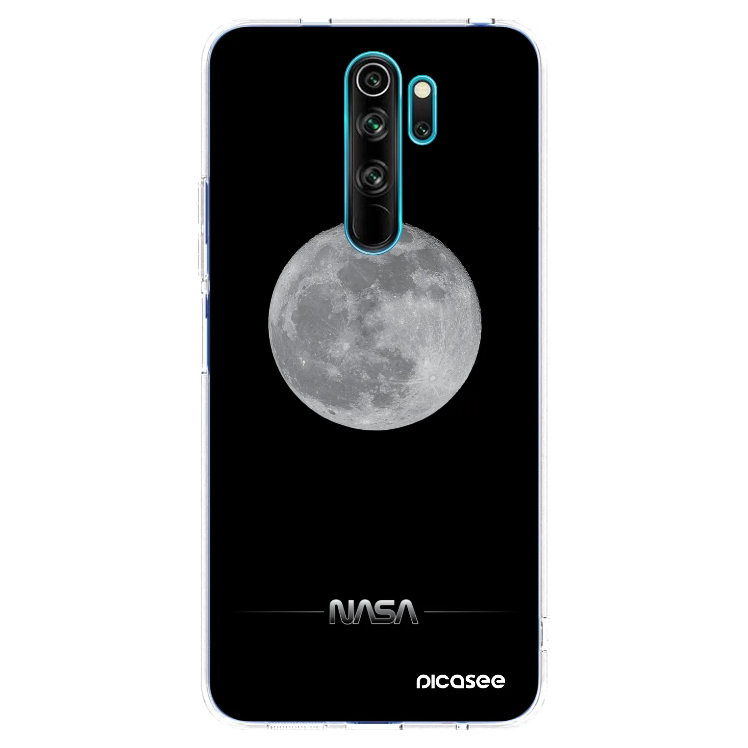 Picasee silikonowe przeźroczyste etui na Xiaomi Redmi Note 8 Pro - Moon Minimal