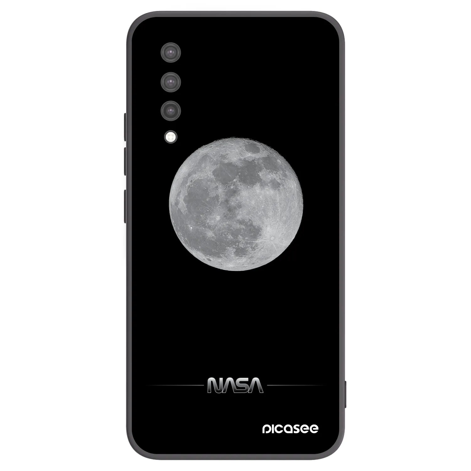 Picasee silikonowe czarne etui na Xiaomi Mi 9 Lite - Moon Minimal