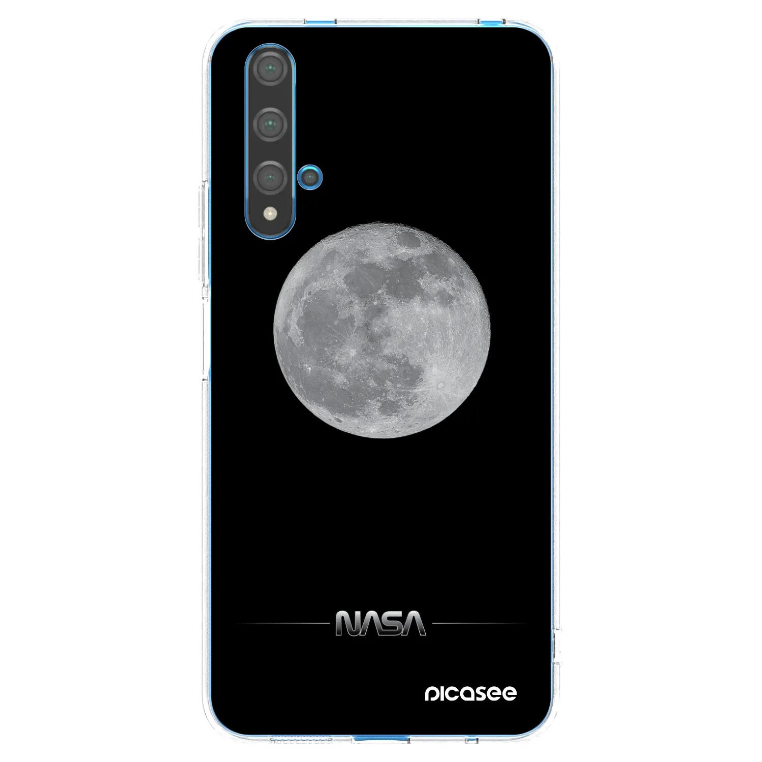 Picasee silikonowe przeźroczyste etui na Huawei Nova 5T - Moon Minimal