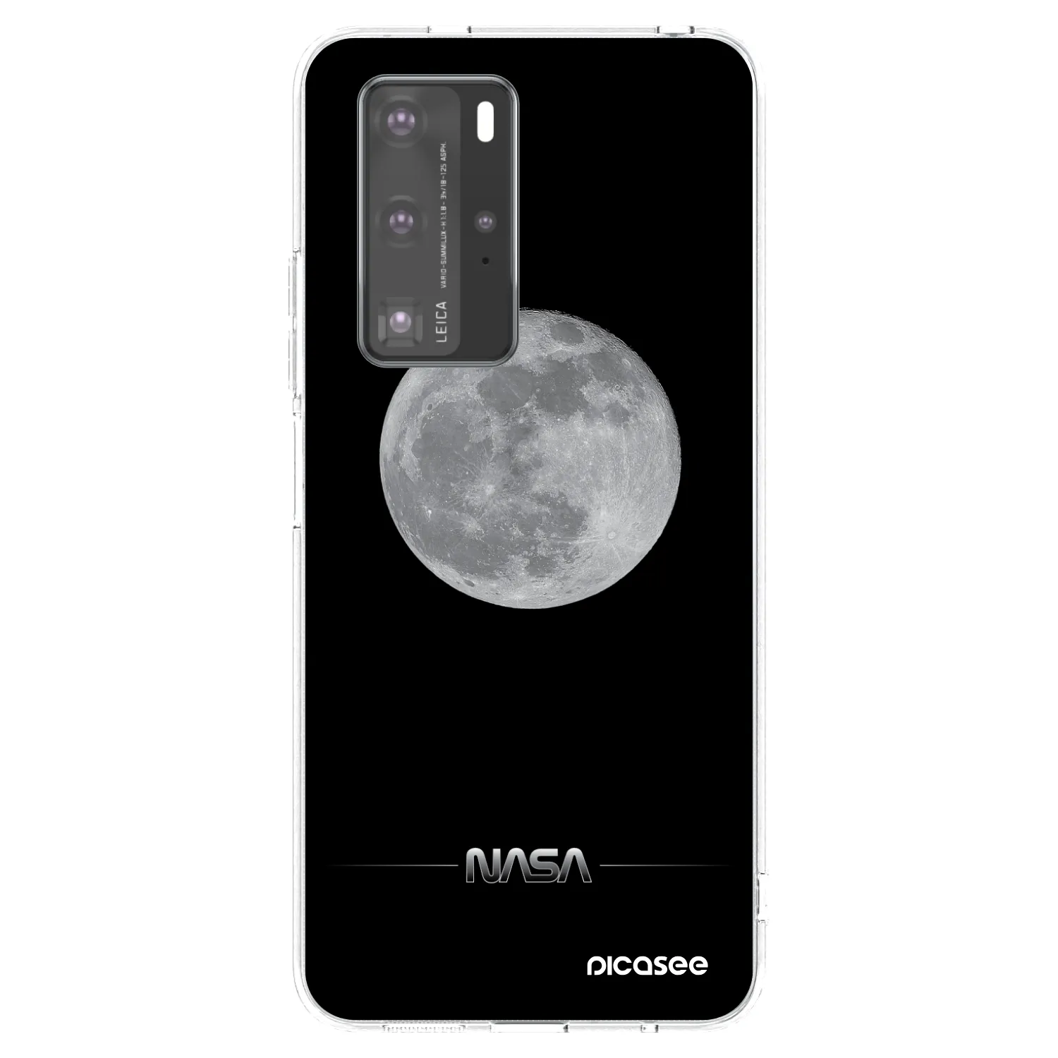 Picasee silikonowe przeźroczyste etui na Huawei P40 Pro - Moon Minimal
