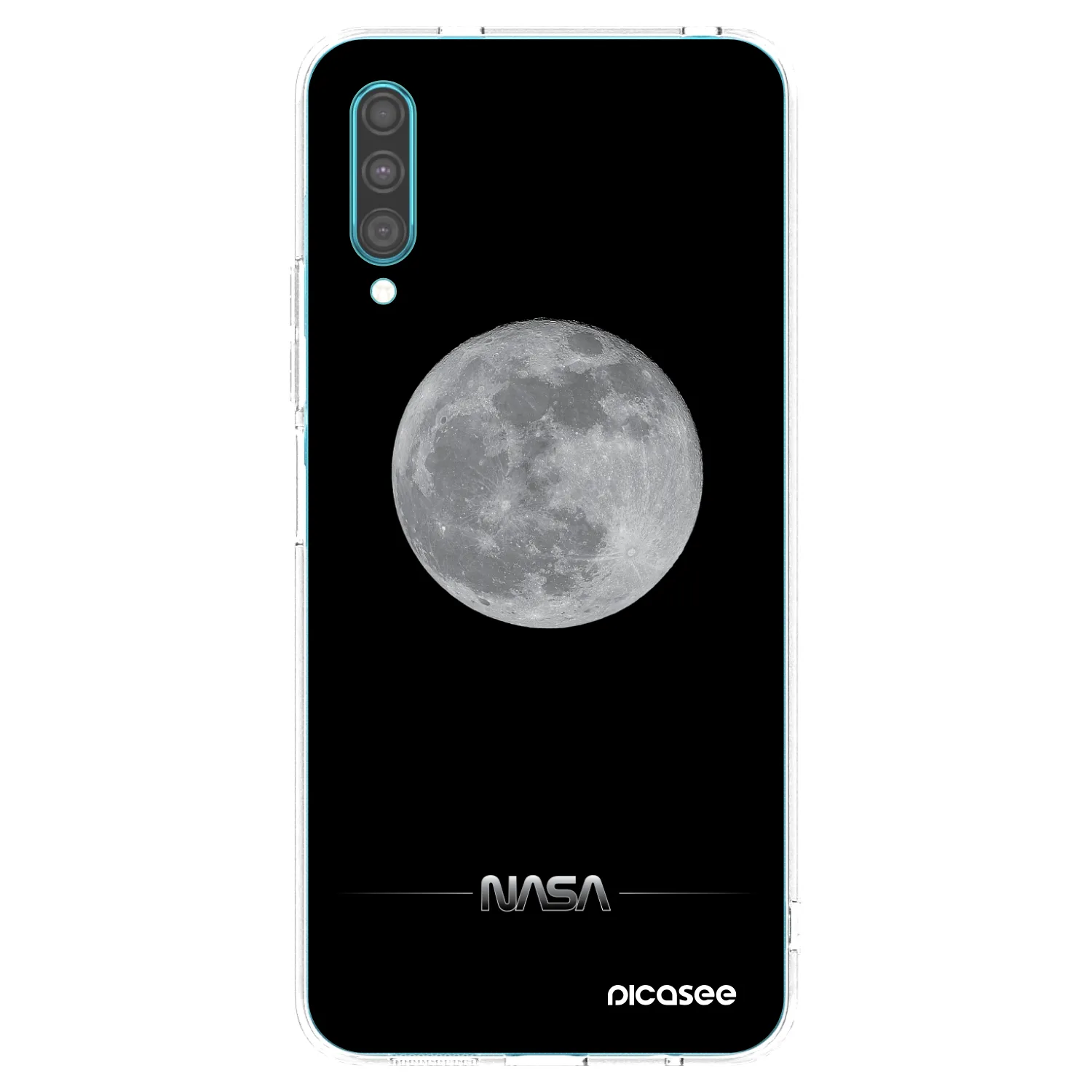 Picasee silikonowe przeźroczyste etui na Samsung Galaxy A30s A307F - Moon Minimal