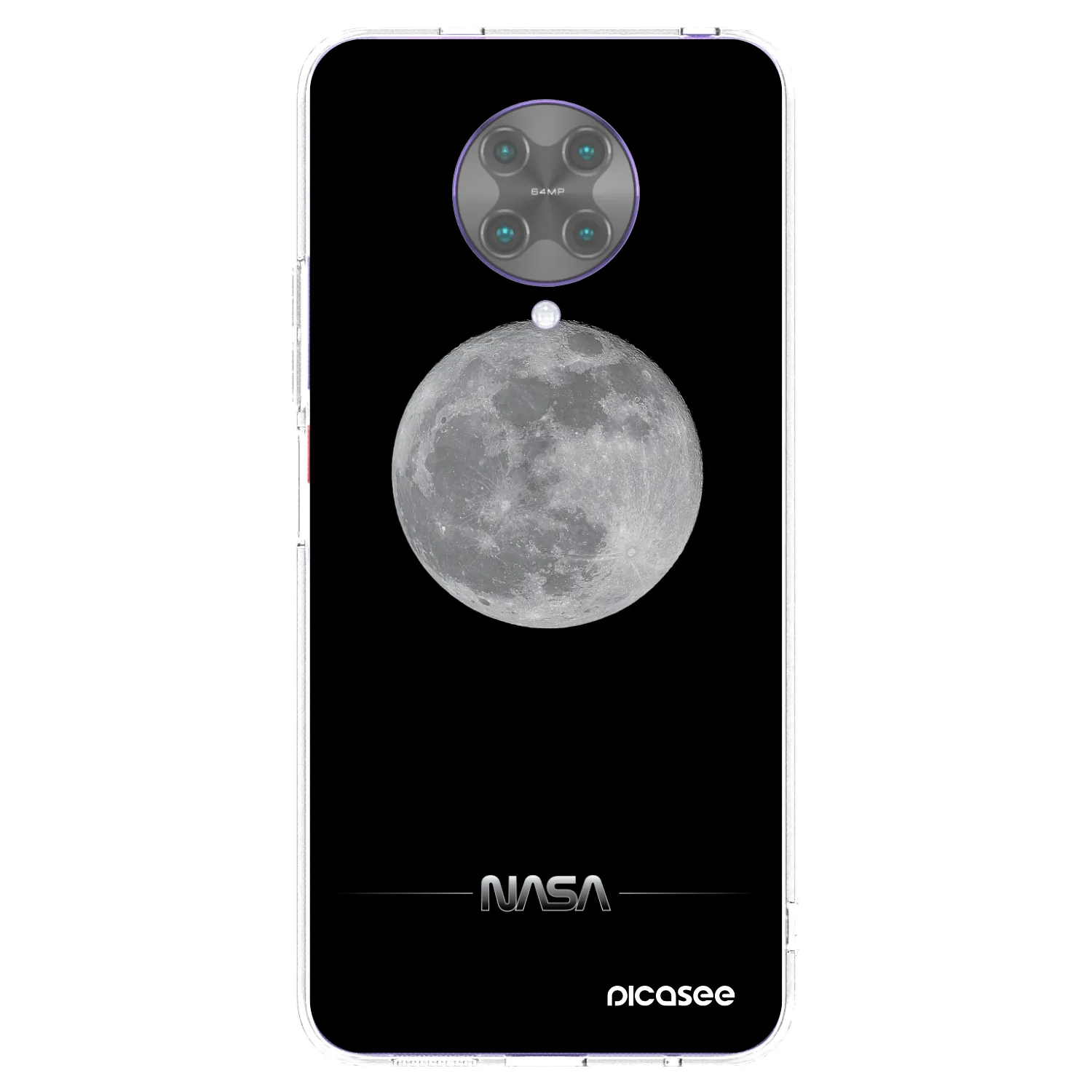 Picasee silikonowe przeźroczyste etui na Xiaomi Poco F2 Pro - Moon Minimal