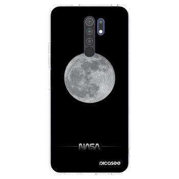 Picasee silikonowe przeźroczyste etui na Xiaomi Redmi 9 - Moon Minimal