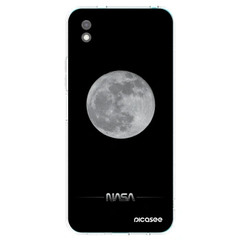Picasee silikonowe czarne etui na Xiaomi Redmi 9A - Moon Minimal