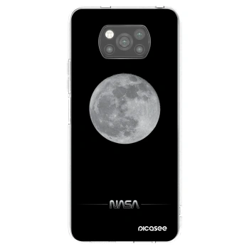 Picasee silikonowe czarne etui na Xiaomi Poco X3 - Moon Minimal
