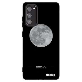 Picasee silikonowe czarne etui na Samsung Galaxy S20 FE - Moon Minimal