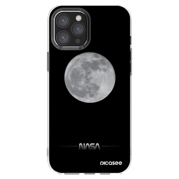 Picasee silikonowe przeźroczyste etui na Apple iPhone 12 Pro Max - Moon Minimal