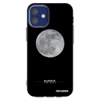 Picasee silikonowe przeźroczyste etui na Apple iPhone 12 mini - Moon Minimal
