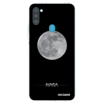 Picasee silikonowe przeźroczyste etui na Samsung Galaxy M11 - Moon Minimal