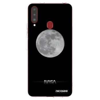 Picasee silikonowe przeźroczyste etui na Samsung Galaxy A20s - Moon Minimal