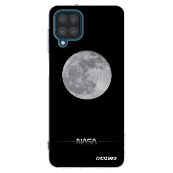 Picasee silikonowe przeźroczyste etui na Samsung Galaxy A12 A125F - Moon Minimal