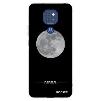 Picasee silikonowe przeźroczyste etui na Motorola Moto G9 Play - Moon Minimal