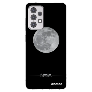 Picasee silikonowe przeźroczyste etui na Samsung Galaxy A52 5G A525F - Moon Minimal