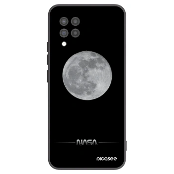 Picasee silikonowe czarne etui na Samsung Galaxy A42 A426B - Moon Minimal