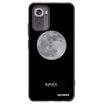 Picasee silikonowe czarne etui na Xiaomi Redmi Note 10S - Moon Minimal