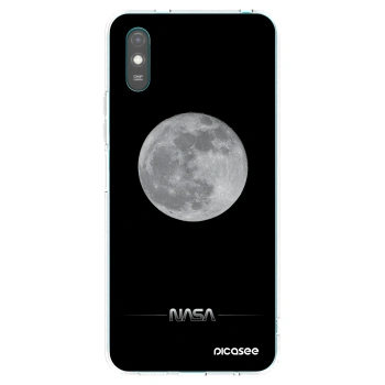 Picasee silikonowe przeźroczyste etui na Xiaomi Redmi 9AT - Moon Minimal