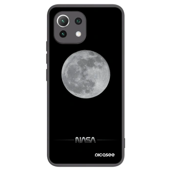 Picasee silikonowe czarne etui na Xiaomi Mi 11 Lite - Moon Minimal