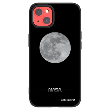 Picasee silikonowe czarne etui na Apple iPhone 13 - Moon Minimal