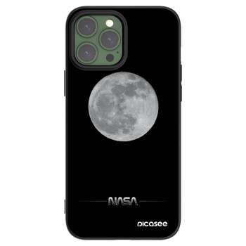 Picasee silikonowe czarne etui na Apple iPhone 13 Pro Max - Moon Minimal