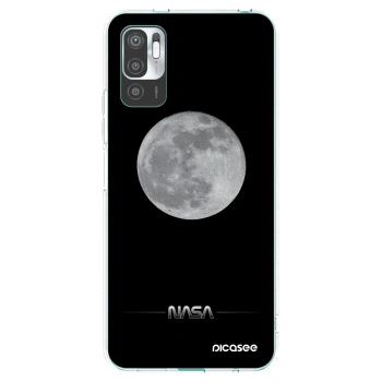 Picasee silikonowe przeźroczyste etui na Xiaomi Redmi Note 10 5G - Moon Minimal