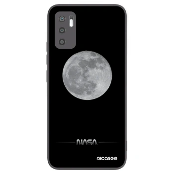 Picasee silikonowe czarne etui na Xiaomi Redmi Note 10 5G - Moon Minimal