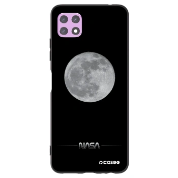 Picasee silikonowe czarne etui na Samsung Galaxy A22 A226B 5G - Moon Minimal