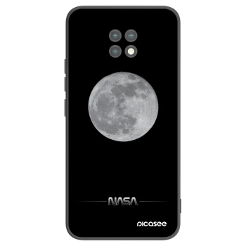 Picasee silikonowe czarne etui na Xiaomi Redmi Note 9T - Moon Minimal