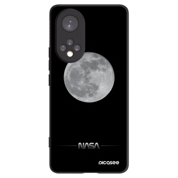Picasee silikonowe czarne etui na Honor 50 5G - Moon Minimal
