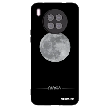 Picasee silikonowe czarne etui na Huawei Nova 8i - Moon Minimal