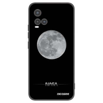 Picasee silikonowe czarne etui na Vivo Y33s - Moon Minimal
