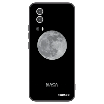 Picasee silikonowe czarne etui na Vivo Y72 5G - Moon Minimal