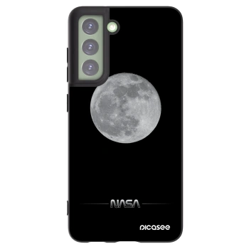 Picasee silikonowe czarne etui na Samsung Galaxy S21 FE 5G - Moon Minimal