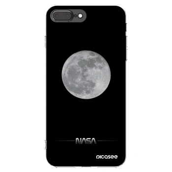 Picasee silikonowe przeźroczyste etui na Apple iPhone 7 Plus - Moon Minimal