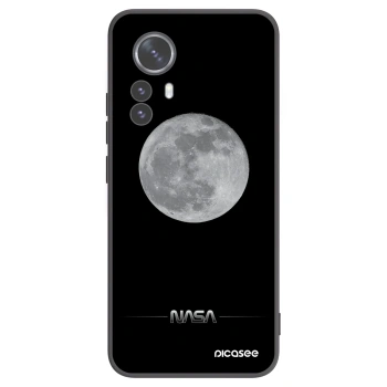 Picasee silikonowe czarne etui na Xiaomi 12 Pro - Moon Minimal