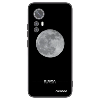 Picasee silikonowe czarne etui na Xiaomi 12X - Moon Minimal