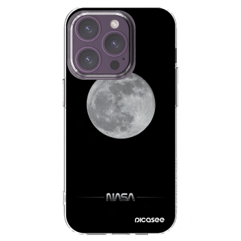 Picasee silikonowe przeźroczyste etui na Apple iPhone 14 Pro - Moon Minimal