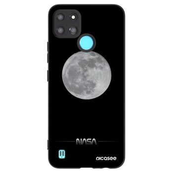 Picasee silikonowe czarne etui na Realme C21Y - Moon Minimal