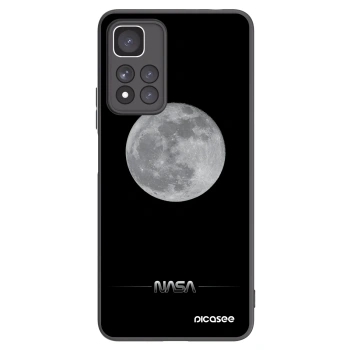 Picasee silikonowe czarne etui na Xiaomi Redmi Note 11 Pro+ 5G - Moon Minimal