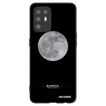 Picasee silikonowe czarne etui na OPPO A94 5G - Moon Minimal
