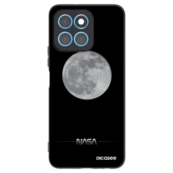 Picasee silikonowe czarne etui na Honor X8 5G - Moon Minimal