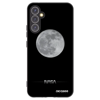 Picasee silikonowe czarne etui na Samsung Galaxy A34 5G A346B - Moon Minimal