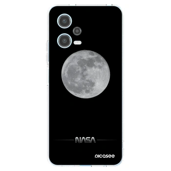 Picasee silikonowe przeźroczyste etui na Xiaomi Redmi Note 12 5G - Moon Minimal