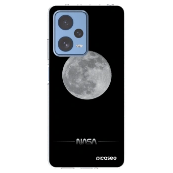 Picasee silikonowe przeźroczyste etui na Xiaomi Redmi Note 12 Pro 5G - Moon Minimal