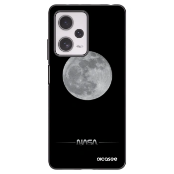Picasee silikonowe czarne etui na Xiaomi Redmi Note 12 Pro+ 5G - Moon Minimal